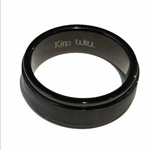 King Will Black brushed Tungsten Carbide Ring 11